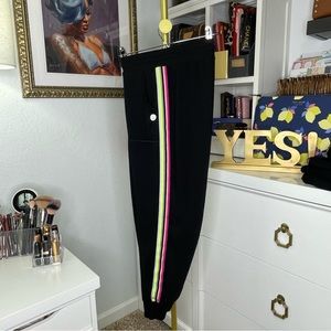 Torrid Fleece Crop Active Jogger neon stripe 3